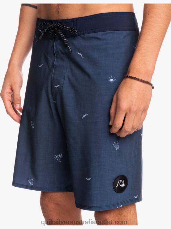 Quiksilver Men Surfsilk Spaced Out 19 Boardshorts H2N4B1811 insignia blue