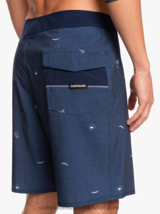 Quiksilver Men Surfsilk Spaced Out 19 Boardshorts H2N4B1811 insignia blue