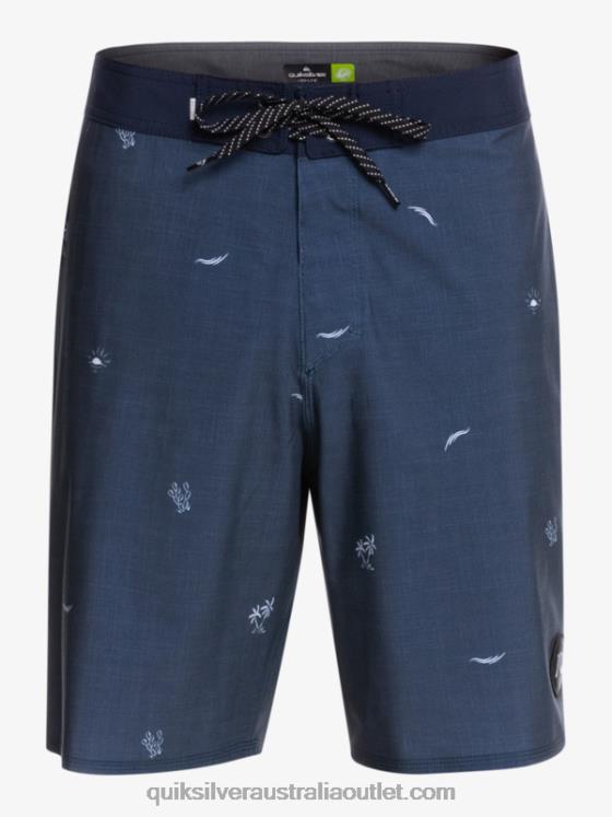 Quiksilver Men Surfsilk Spaced Out 19 Boardshorts H2N4B1811 insignia blue