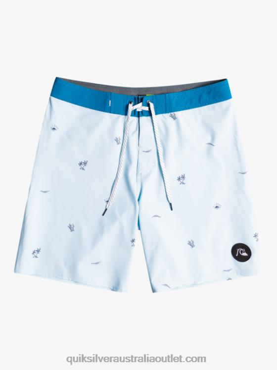 Quiksilver Men Surfsilk Spaced Out 19 Boardshorts H2N4B1812 blue grey