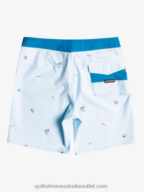 Quiksilver Men Surfsilk Spaced Out 19 Boardshorts H2N4B1812 blue grey