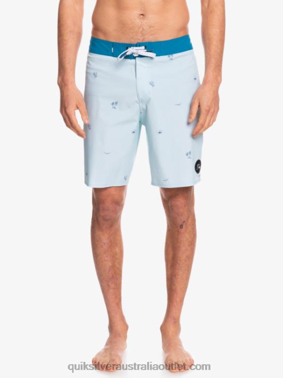 Quiksilver Men Surfsilk Spaced Out 19 Boardshorts H2N4B1812 blue grey