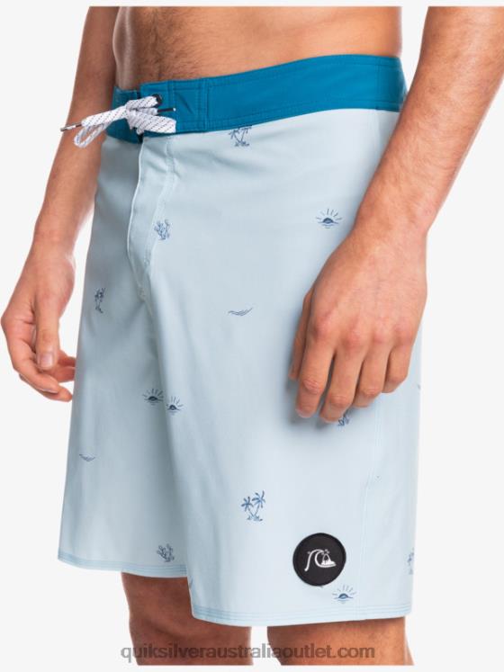 Quiksilver Men Surfsilk Spaced Out 19 Boardshorts H2N4B1812 blue grey