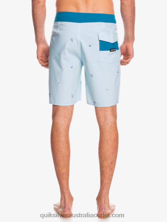 Quiksilver Men Surfsilk Spaced Out 19 Boardshorts H2N4B1812 blue grey