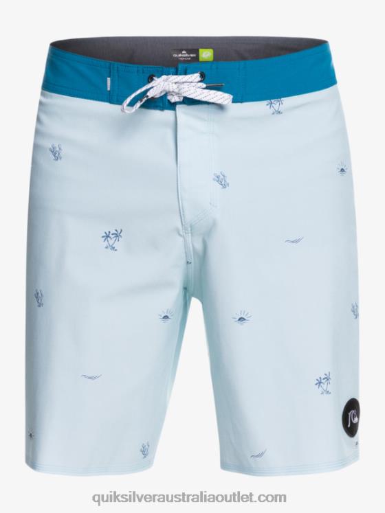 Quiksilver Men Surfsilk Spaced Out 19 Boardshorts H2N4B1812 blue grey