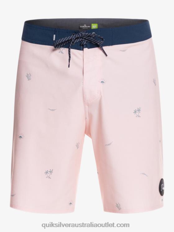 Quiksilver Men Surfsilk Spaced Out 19 Boardshorts H2N4B1813 veiled rose