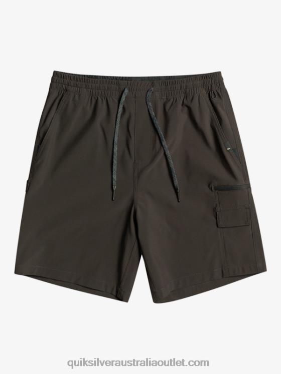 Quiksilver Men Taxer Cargo 18 Amphibian Boardshorts H2N4B251 tarmac