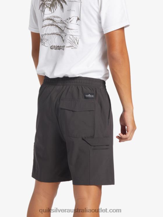 Quiksilver Men Taxer Cargo 18 Amphibian Boardshorts H2N4B251 tarmac