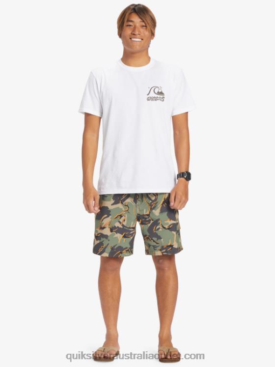 Quiksilver Men Taxer Cargo 18 Amphibian Boardshorts H2N4B252 camo - plage