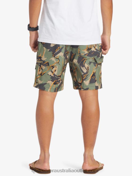 Quiksilver Men Taxer Cargo 18 Amphibian Boardshorts H2N4B252 camo - plage