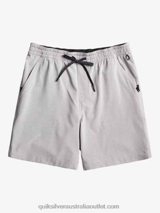 Quiksilver Men Taxer Heather 18 Amphibian Boardshorts H2N4B301 sleet