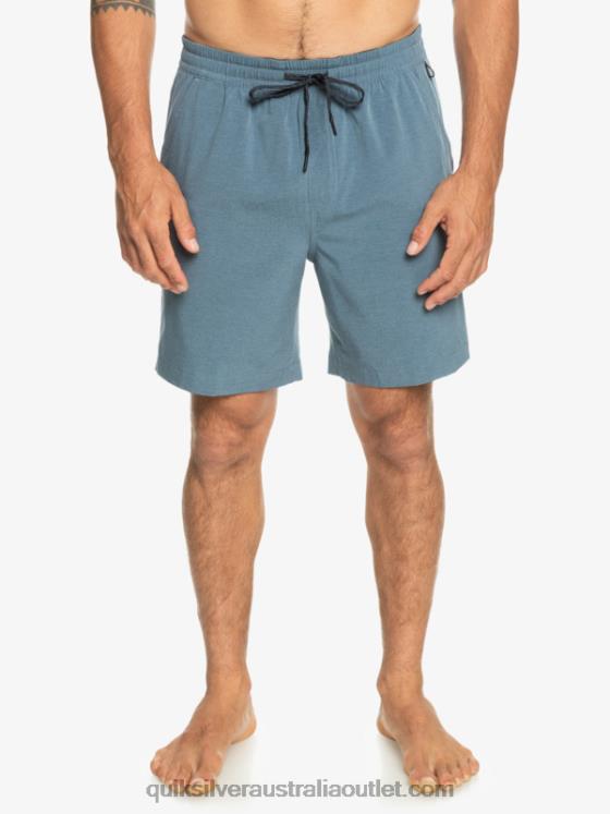 Quiksilver Men Taxer Heather 18 Amphibian Boardshorts H2N4B302 bering sea