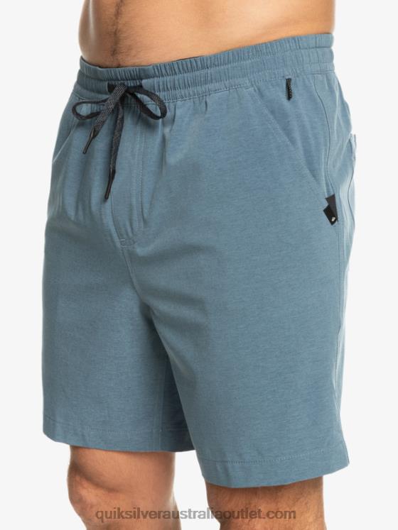 Quiksilver Men Taxer Heather 18 Amphibian Boardshorts H2N4B302 bering sea
