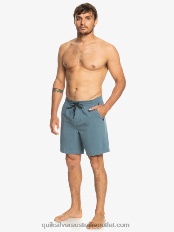 Quiksilver Men Taxer Heather 18 Amphibian Boardshorts H2N4B302 bering sea