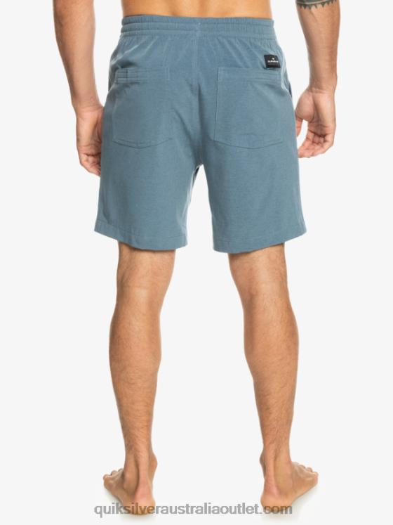 Quiksilver Men Taxer Heather 18 Amphibian Boardshorts H2N4B302 bering sea