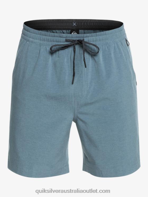 Quiksilver Men Taxer Heather 18 Amphibian Boardshorts H2N4B302 bering sea