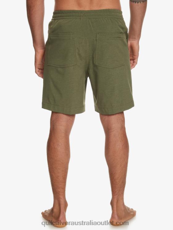 Quiksilver Men Taxer Heather 18 Amphibian Boardshorts H2N4B303 four leaf clover