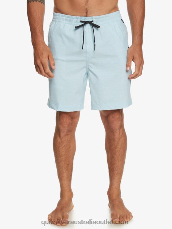 Quiksilver Men Taxer Heather 18 Amphibian Boardshorts H2N4B304 sky blue heather