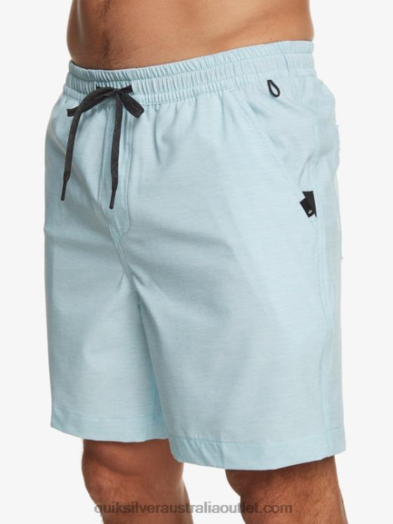 Quiksilver Men Taxer Heather 18 Amphibian Boardshorts H2N4B304 sky blue heather