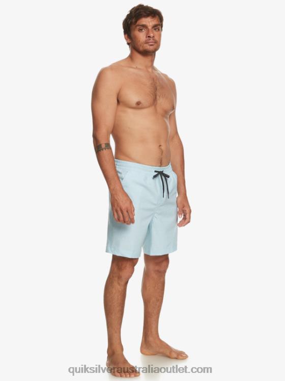 Quiksilver Men Taxer Heather 18 Amphibian Boardshorts H2N4B304 sky blue heather
