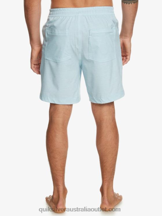 Quiksilver Men Taxer Heather 18 Amphibian Boardshorts H2N4B304 sky blue heather