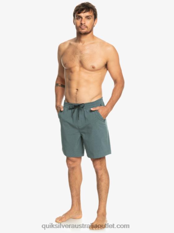 Quiksilver Men Taxer Heather 18 Amphibian Boardshorts H2N4B305 dark slate