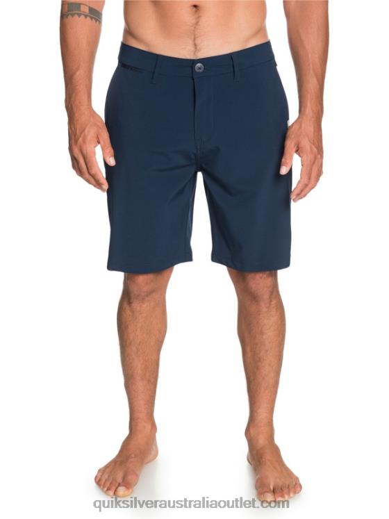 Quiksilver Men Union Amphibian 20 Hybrid Shorts H2N4B1318 navy blazer