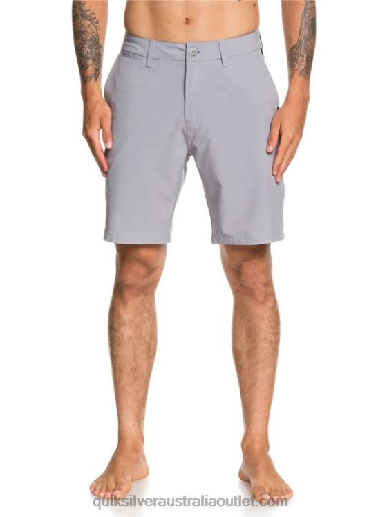 Quiksilver Men Union Amphibian 20 Hybrid Shorts H2N4B1319 sleet