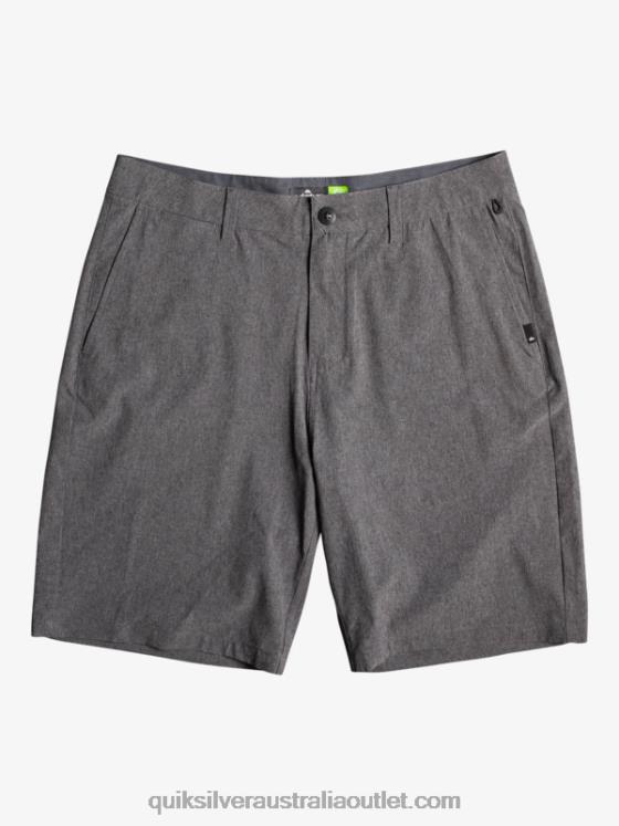 Quiksilver Men Union Heather 20 Amphibian Boardshorts H2N4B65 black