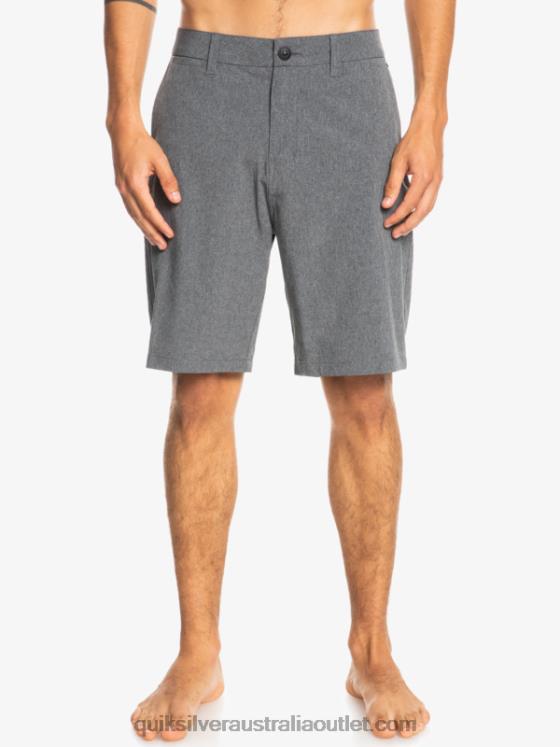 Quiksilver Men Union Heather 20 Amphibian Boardshorts H2N4B65 black