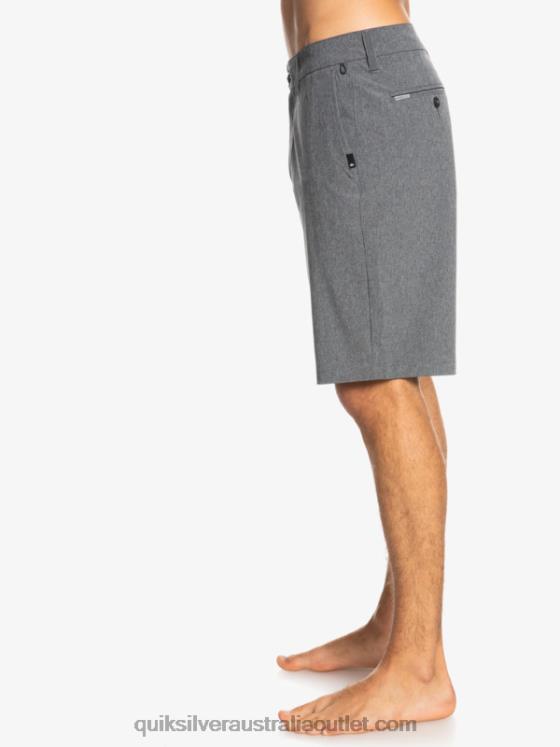 Quiksilver Men Union Heather 20 Amphibian Boardshorts H2N4B65 black