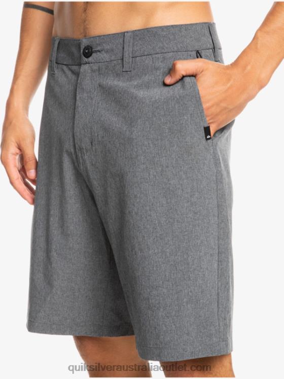 Quiksilver Men Union Heather 20 Amphibian Boardshorts H2N4B65 black