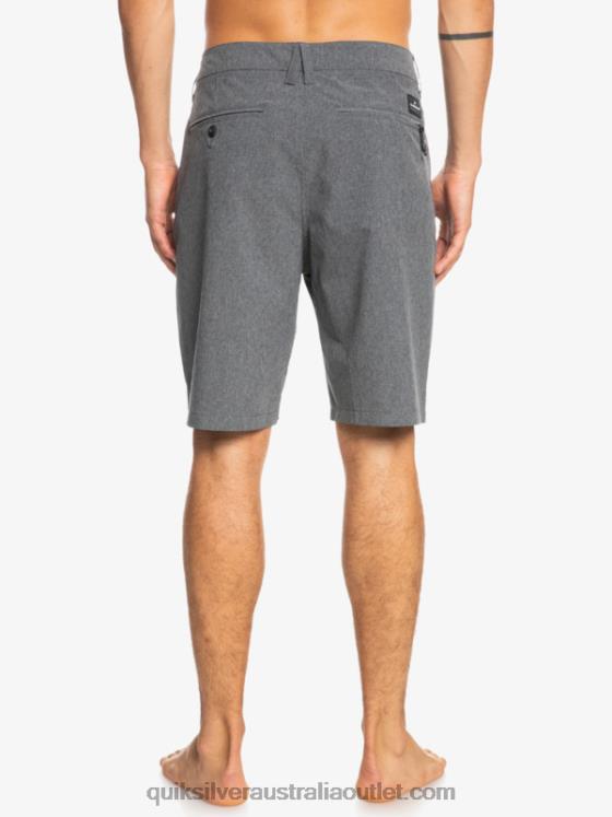 Quiksilver Men Union Heather 20 Amphibian Boardshorts H2N4B65 black