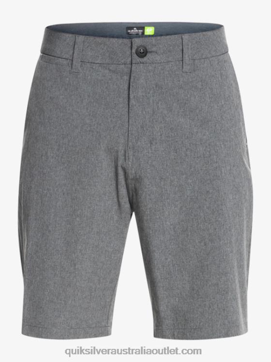 Quiksilver Men Union Heather 20 Amphibian Boardshorts H2N4B65 black