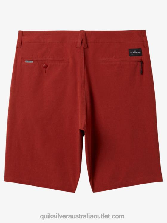 Quiksilver Men Union Heather 20 Amphibian Boardshorts H2N4B67 red ochre