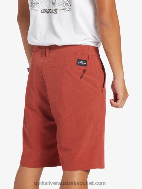 Quiksilver Men Union Heather 20 Amphibian Boardshorts H2N4B67 red ochre