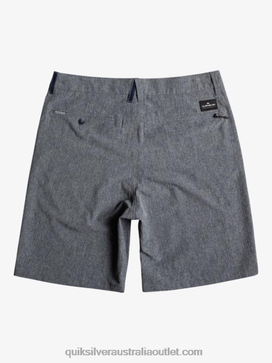 Quiksilver Men Union Heather 20 Amphibian Boardshorts H2N4B68 navy blazer
