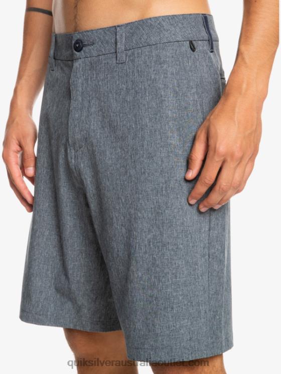 Quiksilver Men Union Heather 20 Amphibian Boardshorts H2N4B68 navy blazer