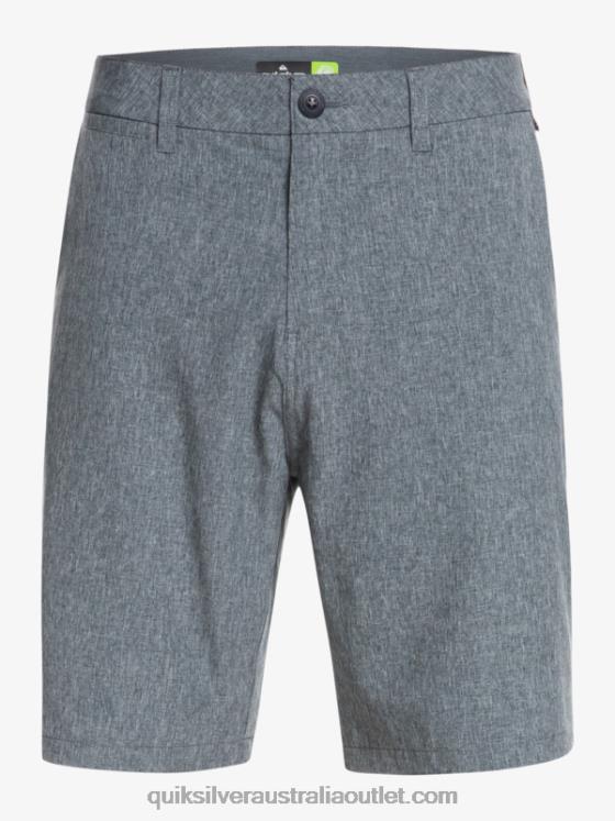 Quiksilver Men Union Heather 20 Amphibian Boardshorts H2N4B68 navy blazer