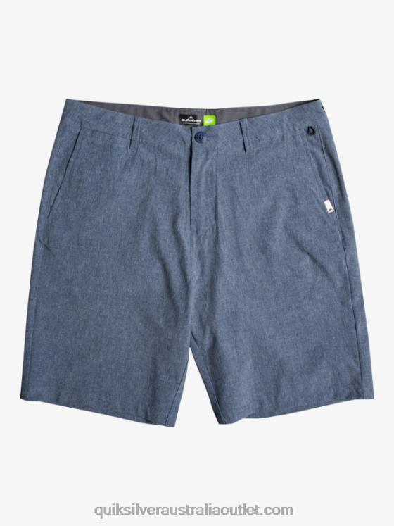Quiksilver Men Union Heather 20 Amphibian Boardshorts H2N4B69 insignia blue