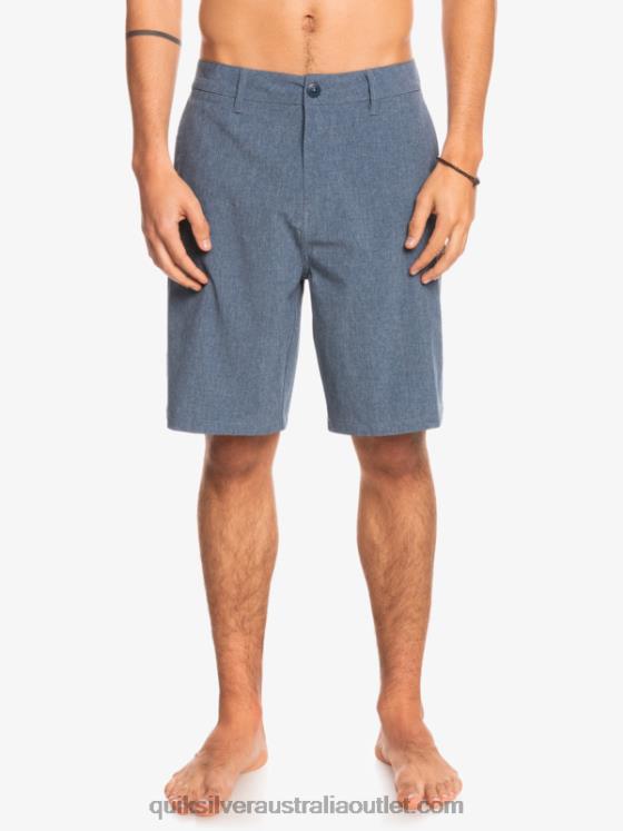 Quiksilver Men Union Heather 20 Amphibian Boardshorts H2N4B69 insignia blue
