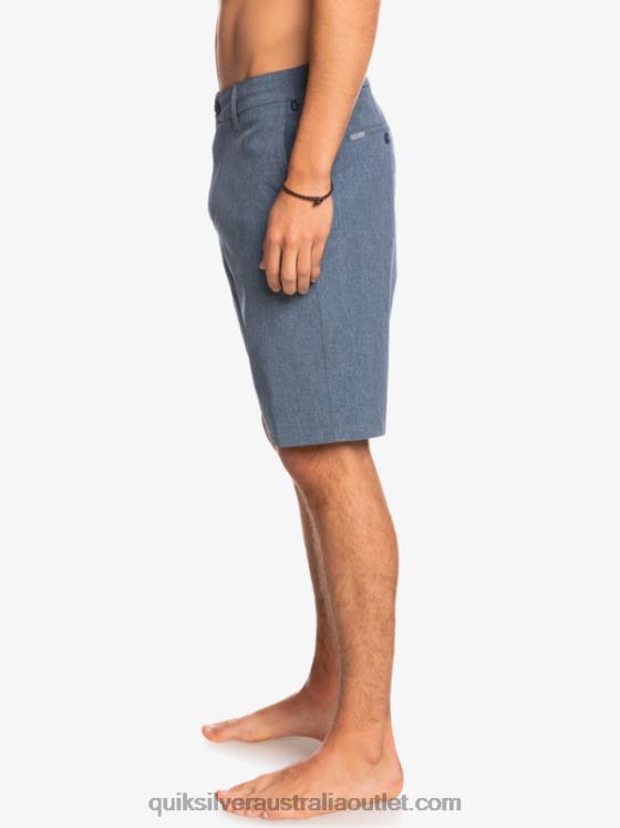 Quiksilver Men Union Heather 20 Amphibian Boardshorts H2N4B69 insignia blue
