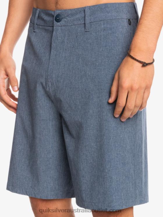 Quiksilver Men Union Heather 20 Amphibian Boardshorts H2N4B69 insignia blue