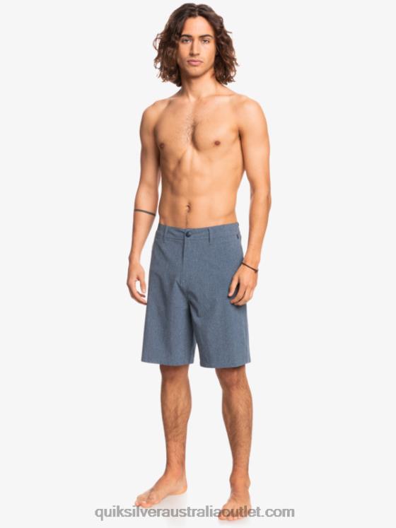 Quiksilver Men Union Heather 20 Amphibian Boardshorts H2N4B69 insignia blue