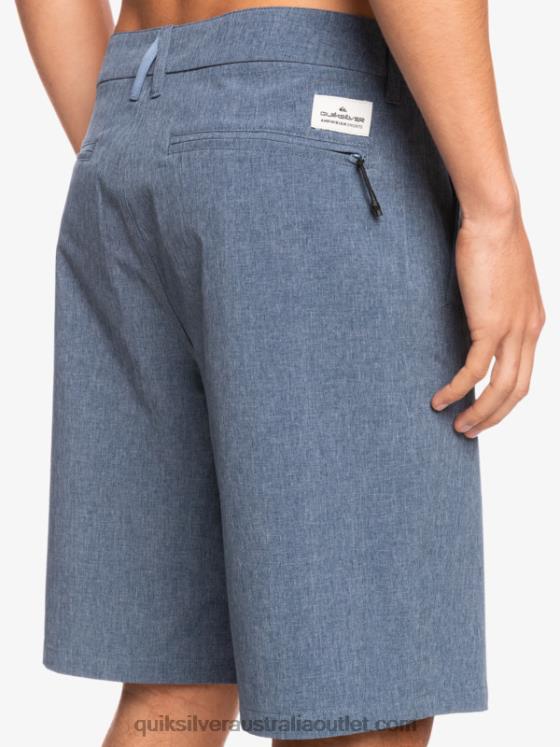 Quiksilver Men Union Heather 20 Amphibian Boardshorts H2N4B69 insignia blue