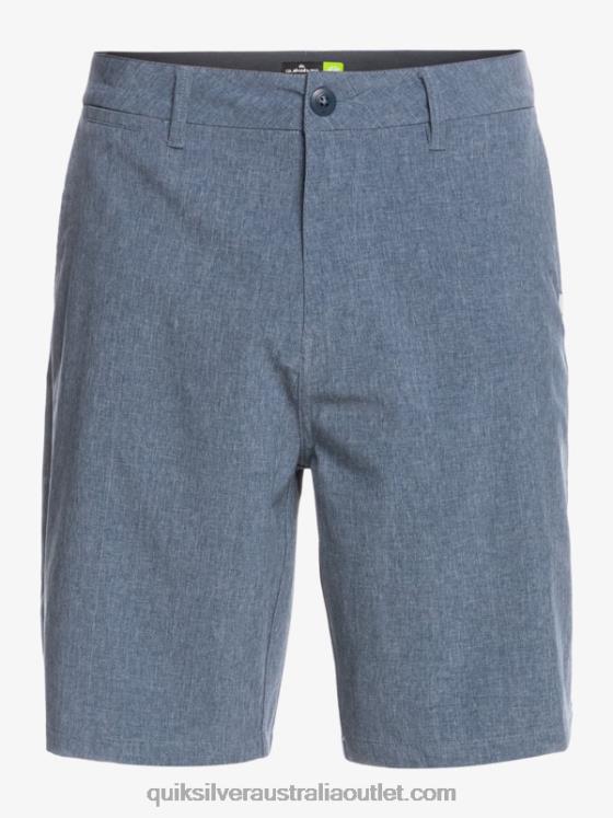 Quiksilver Men Union Heather 20 Amphibian Boardshorts H2N4B69 insignia blue