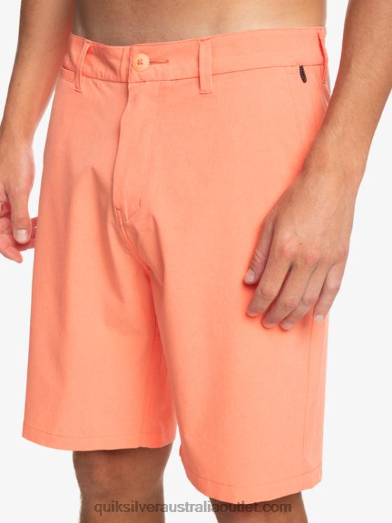 Quiksilver Men Union Heather 20 Amphibian Boardshorts H2N4B71 fresh salmon