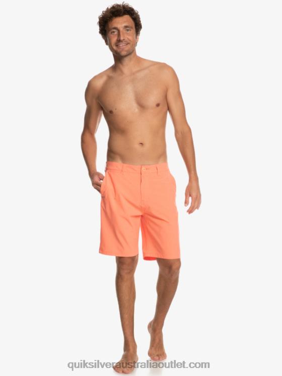 Quiksilver Men Union Heather 20 Amphibian Boardshorts H2N4B71 fresh salmon