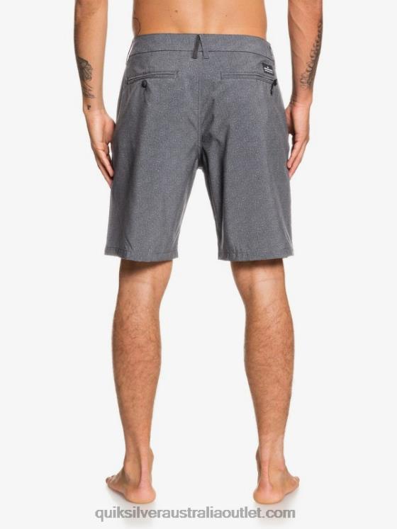 Quiksilver Men Union Heather Amphibian 20 Hybrid Shorts H2N4B1585 black