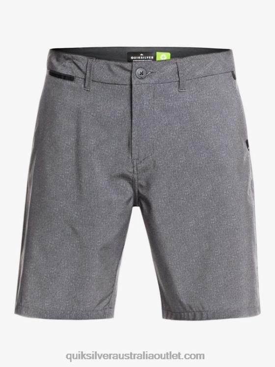 Quiksilver Men Union Heather Amphibian 20 Hybrid Shorts H2N4B1585 black